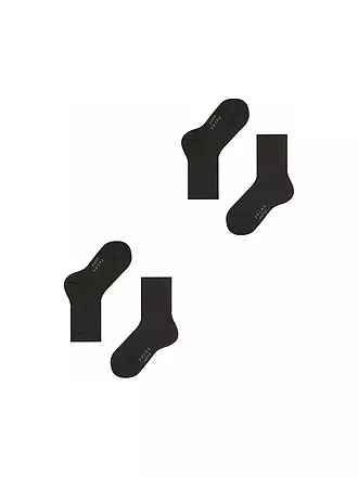 FALKE | Happy Kinder Socken 2-er Pkg. (black) | 